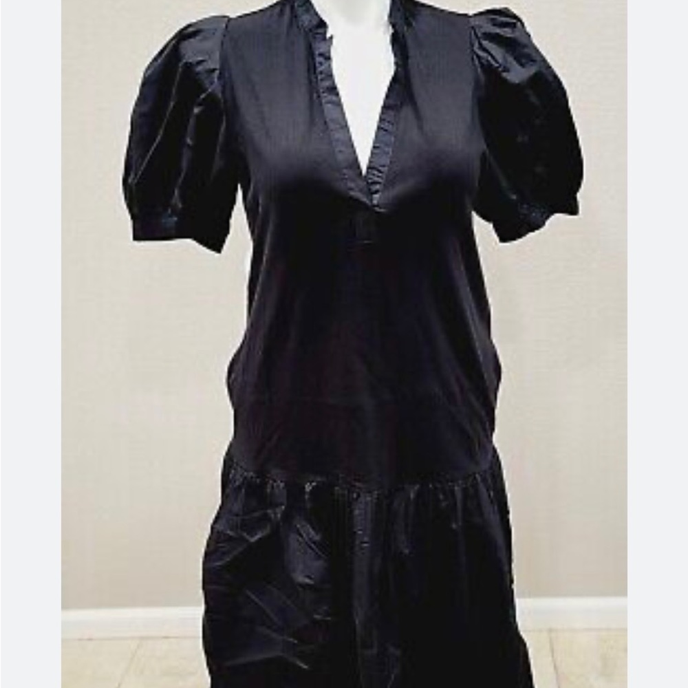 Black dress midi
